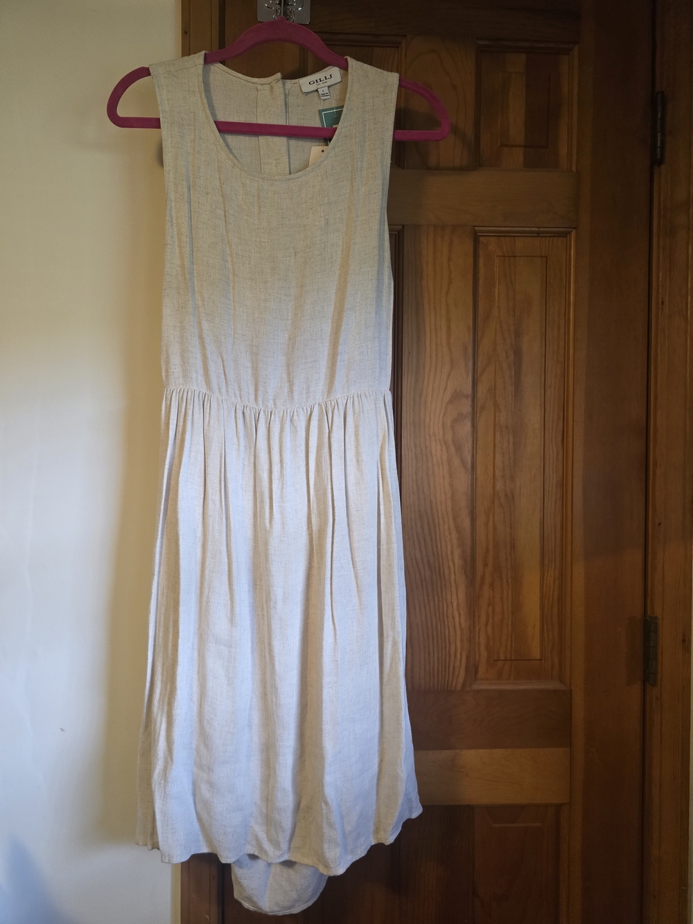 Gilli Cream Sleeveless Midi Sundress NWT